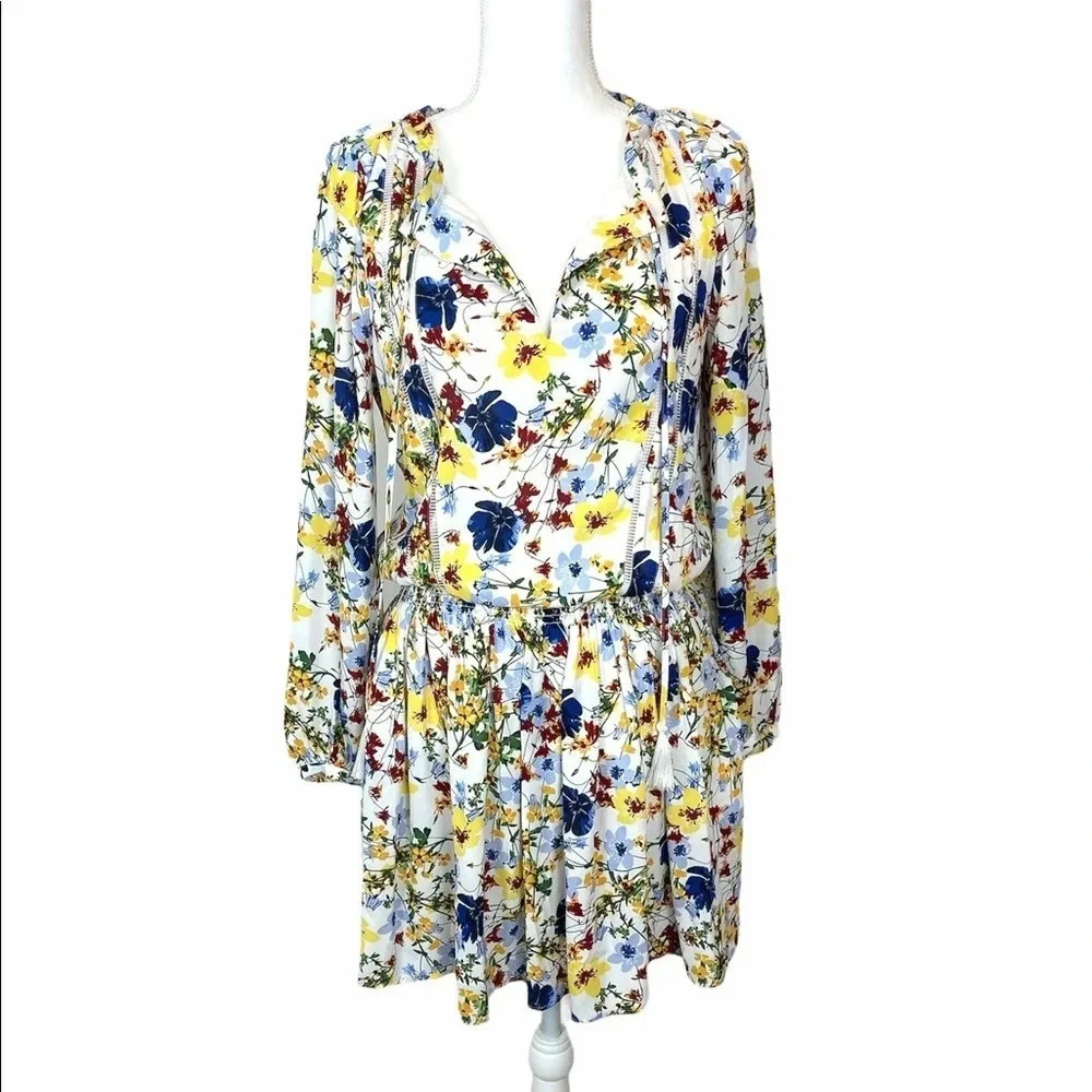 Banana Republic Floral Cinched Waist Dress